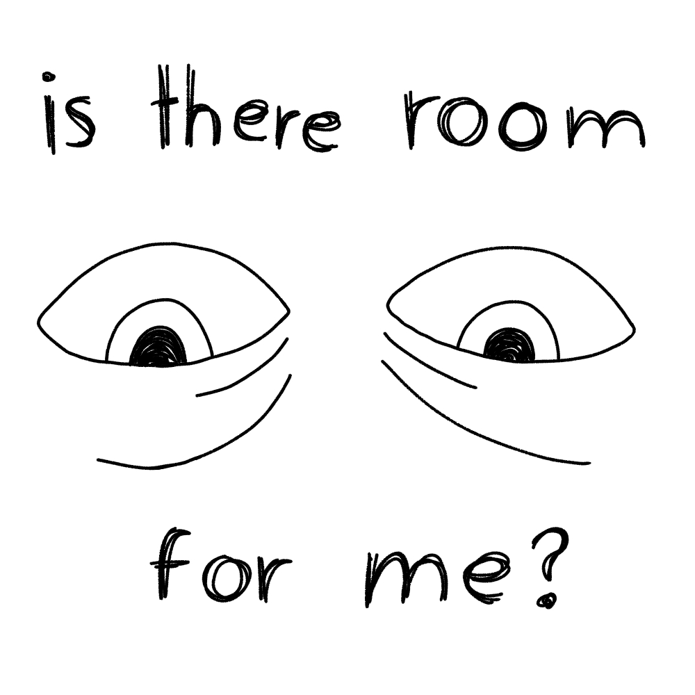 Comic about whether there is room for oneself: Panel 4